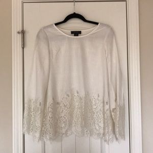 Karen Kane Lace detail top